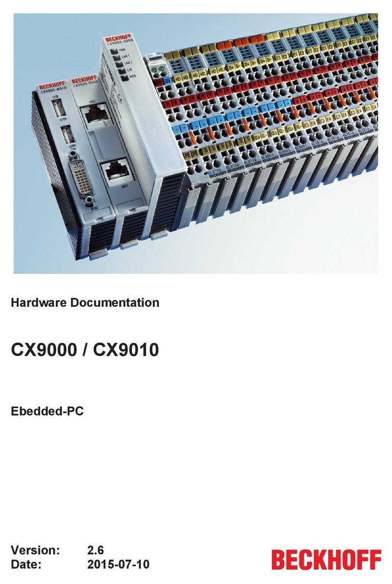 Beckhoff CX90x0 Series Operator's manual