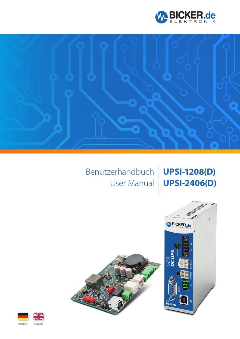 Bicker UPSI-1208D User manual