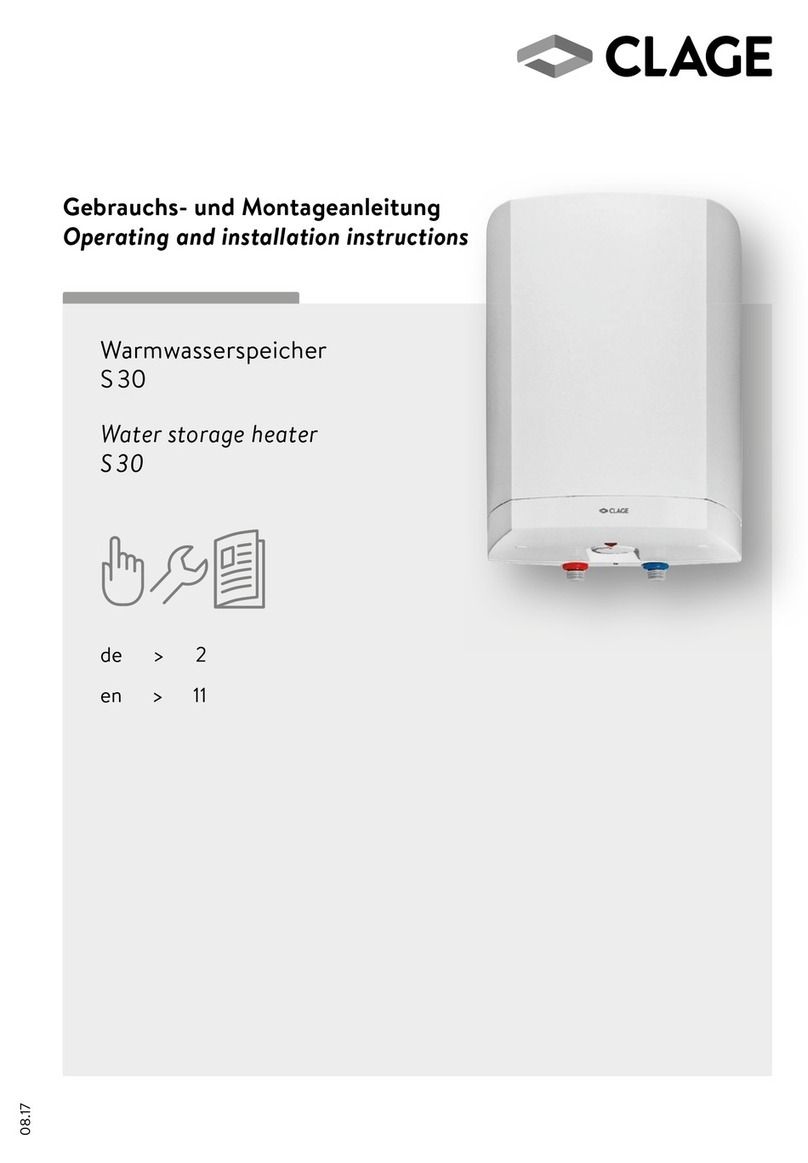 clage S 30 User manual