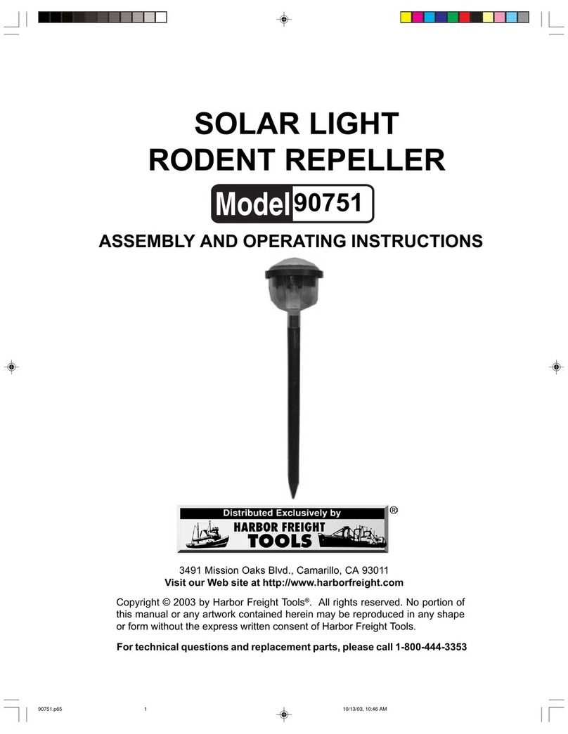 Harbor Freight Tools 90751 Assembly and operating instructions