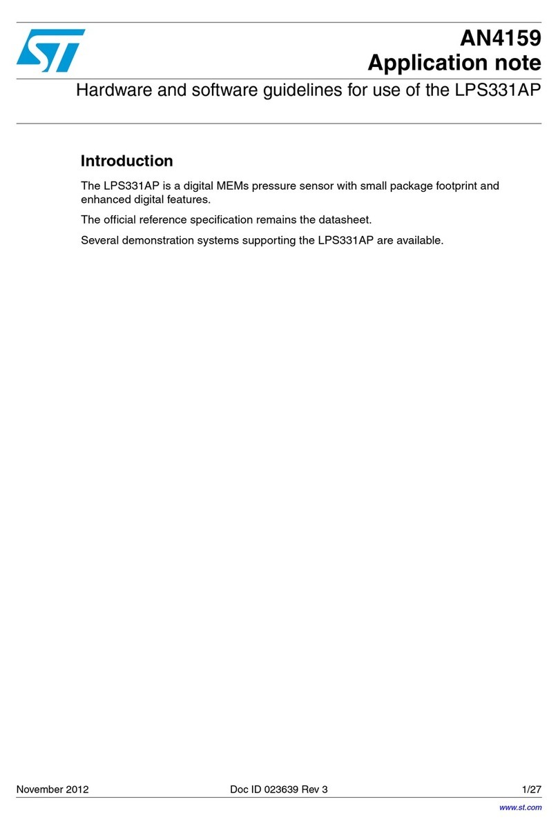 ST LPS331AP Installation and operating instructions