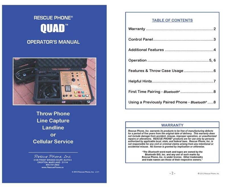 Rescue Phone QUAD Operator's manual