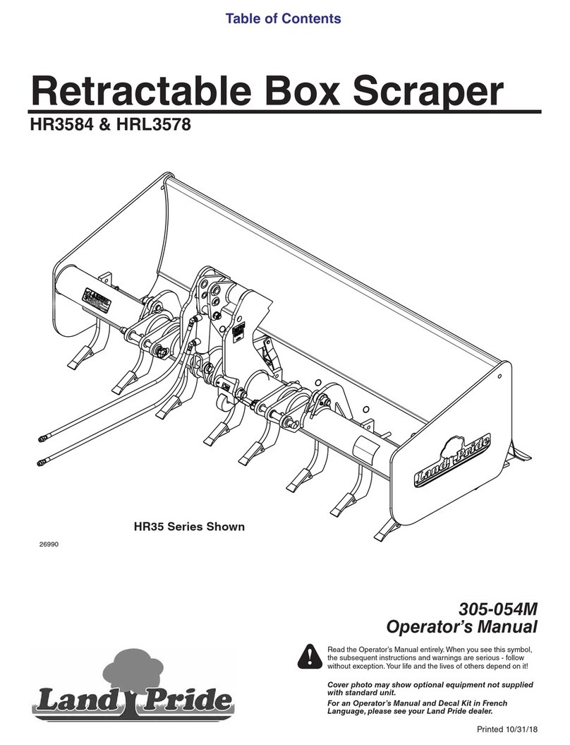 Land Pride HR35 SERIES Operator's manual