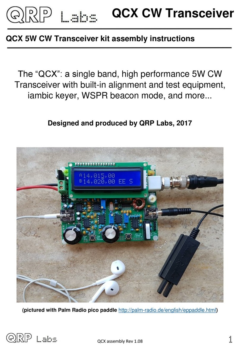 QRP Labs QCX 5W CW Assembly instructions