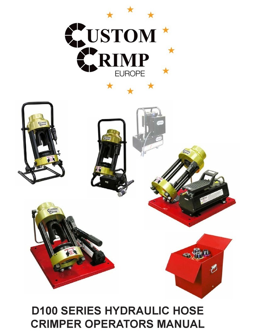 CustomCrimp D100 SERIES Operator's manual