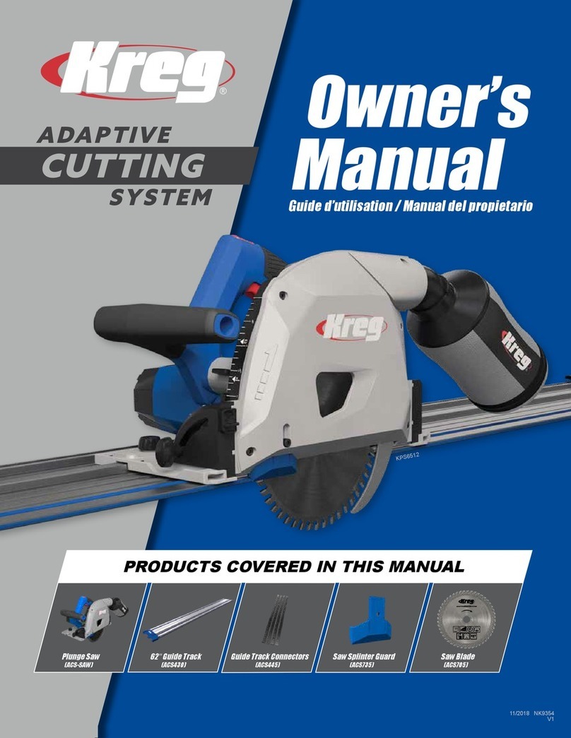 Kreg ADAPTIVE CUTTING SYSTEM owner's manual