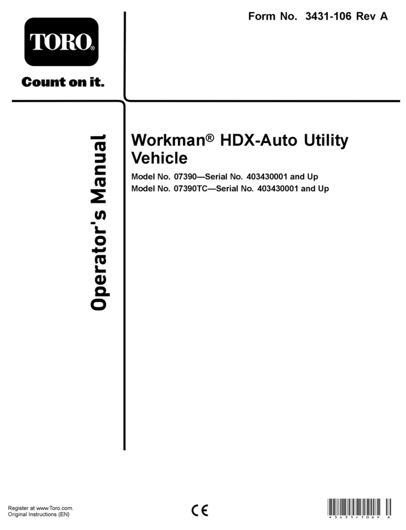 Toro 07390 Workman HDX-Auto User manual Toro 07390 Workman HDX-Auto User manual