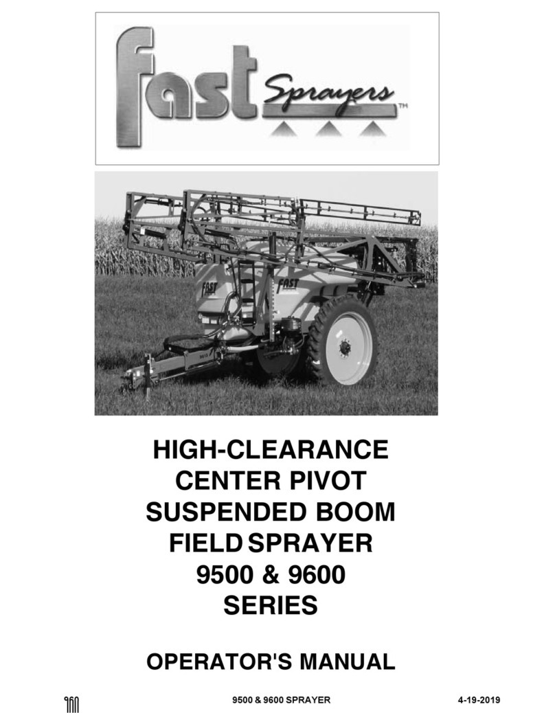 FAST AG Solutions Fast Sprayers 9500 Series Operator's manual