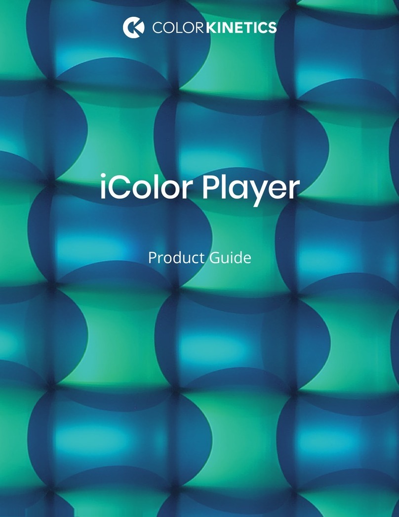 COLORKINETICS iColor Player Product guide