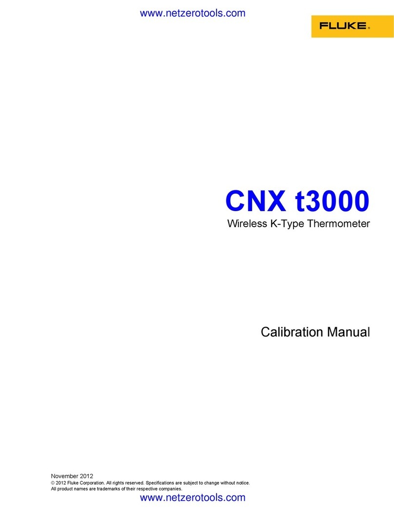 Fluke CNX t3000 Use and care manual