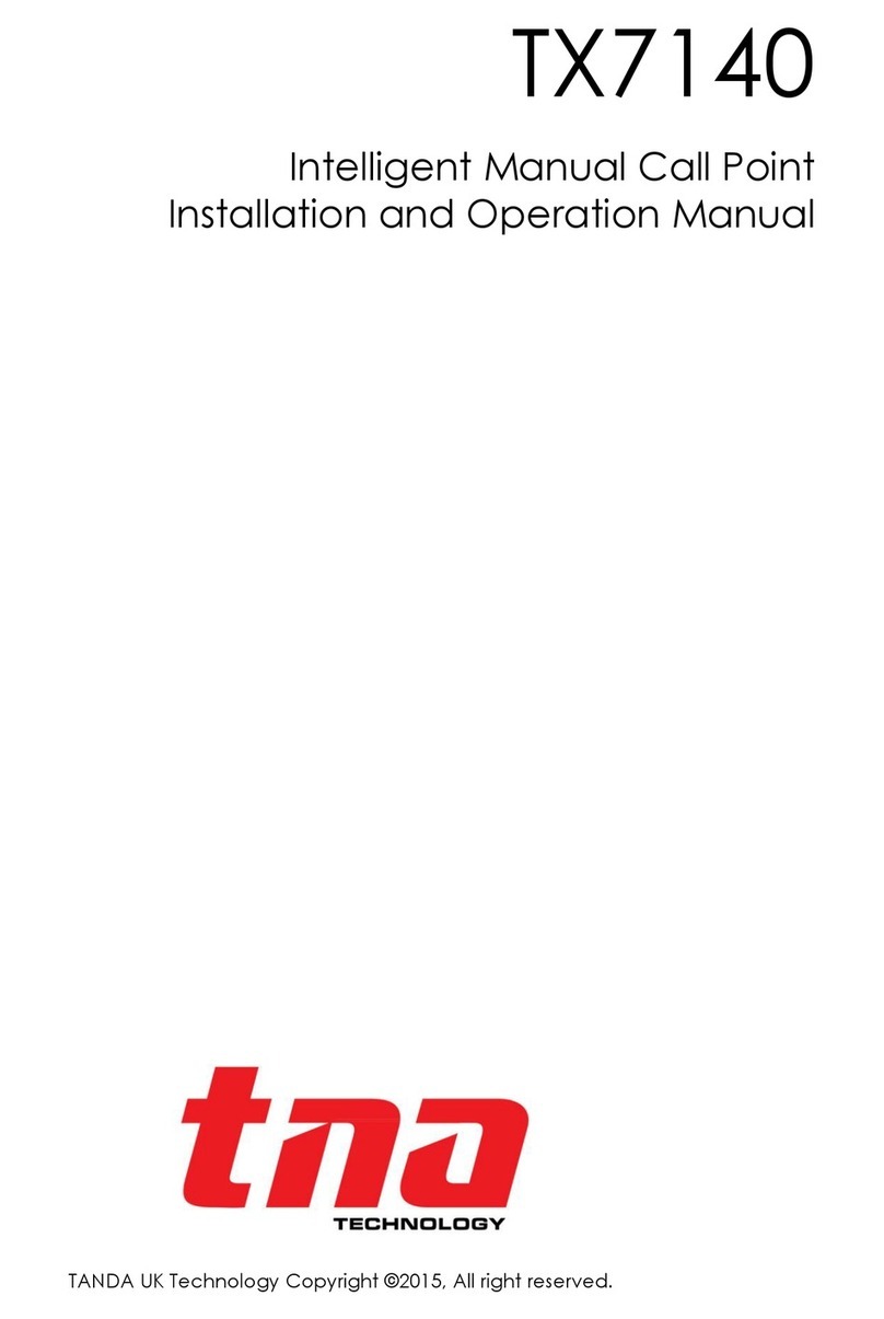 Tanda TX7140 Installation and operation manual Tanda TX7140 Installation and operation manual