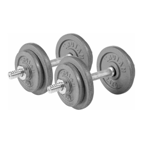 Trojan 20 KG ADJUSTABLE DUMBBELL SET User manual