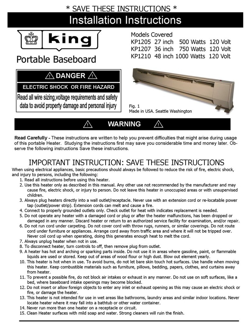 King Electrical KP1205 installation instructions King Electrical KP1205 installation instructions