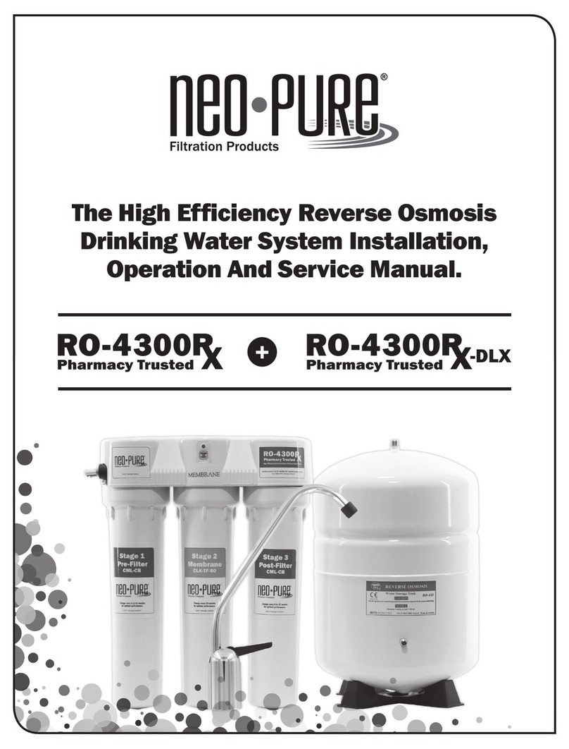 Neo-Pure RO-4300Rx-DLX Installation, operation and service manual