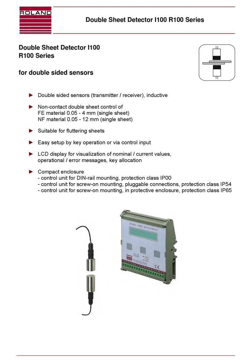 Roland Double Sheet Detector I100 User manual
