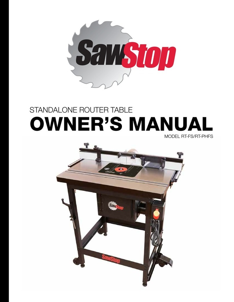 SawStop RT-PHFS owner's manual