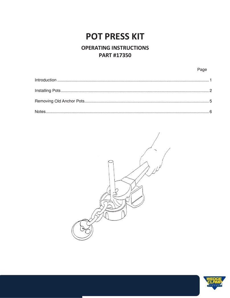 Wedge Clamp Systems Inc. 17350 operating instructions