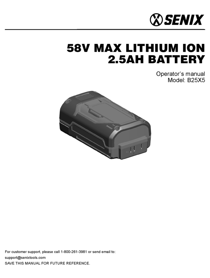 Senix B25X5 Operator's manual