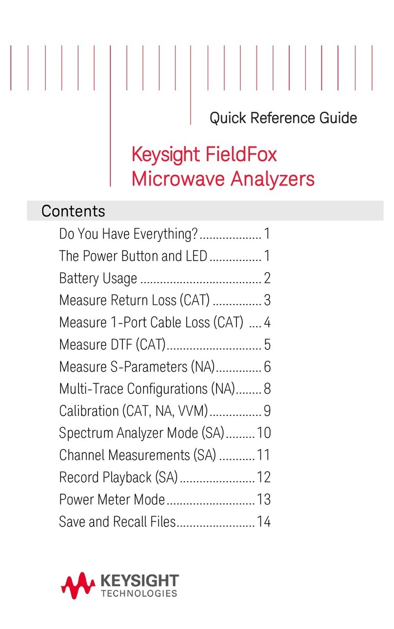 Keysight Technologies FieldFox N9927-90002 User manual