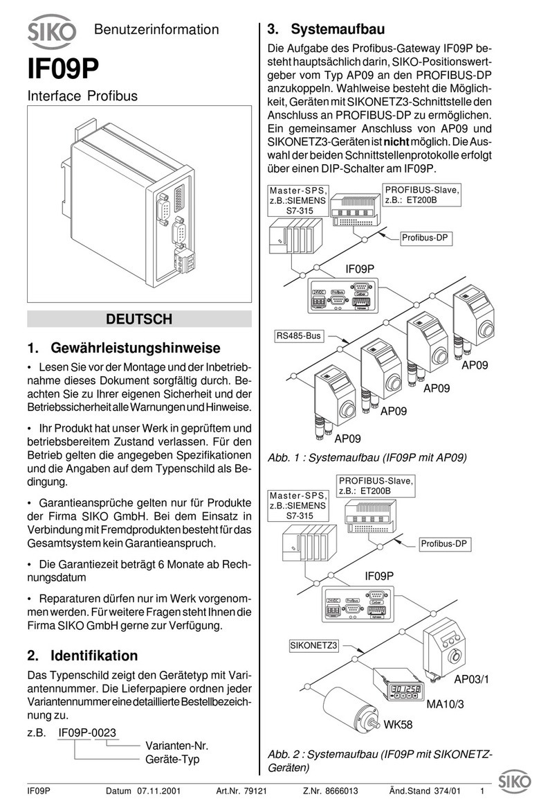 Siko IF09P User information
