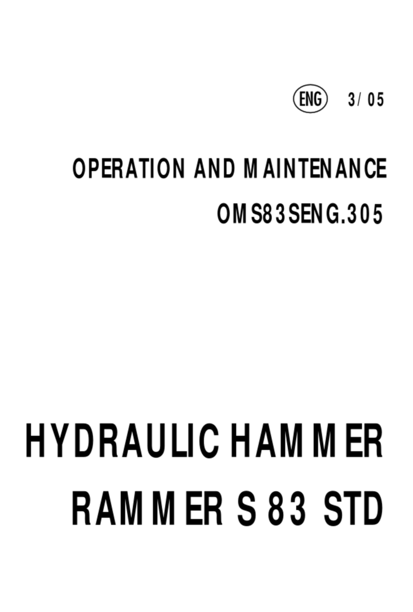 RAMMER S 83 STD Operation and maintenance manual