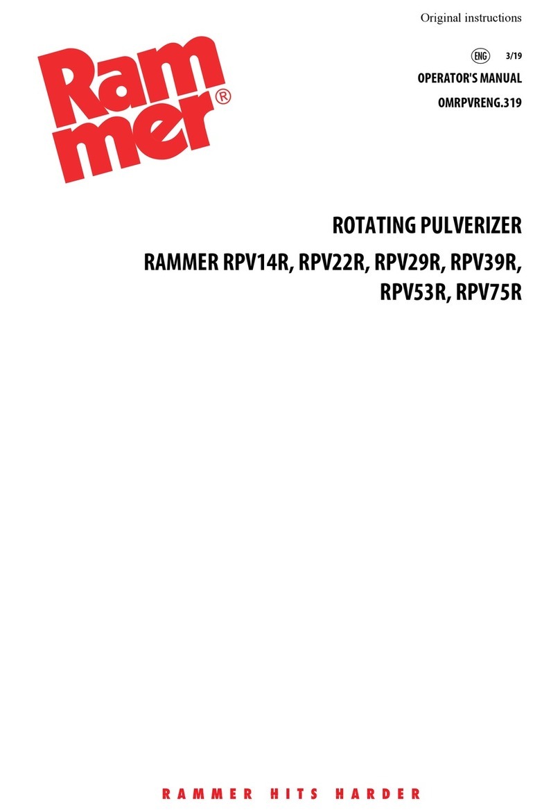 RAMMER RPV22R Operator's manual