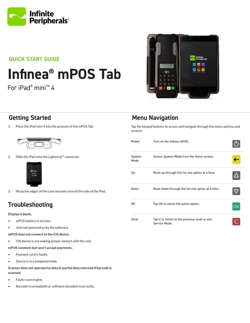 Infinite Peripherals Infinea mPos Tab User manual