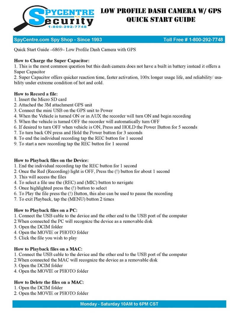 Spycentre Security 6869 quick start guide