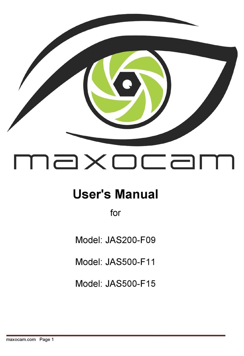 Maxocam JAS200-F09 user manual