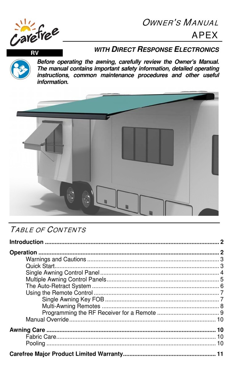 Carefree APEX owner's manual