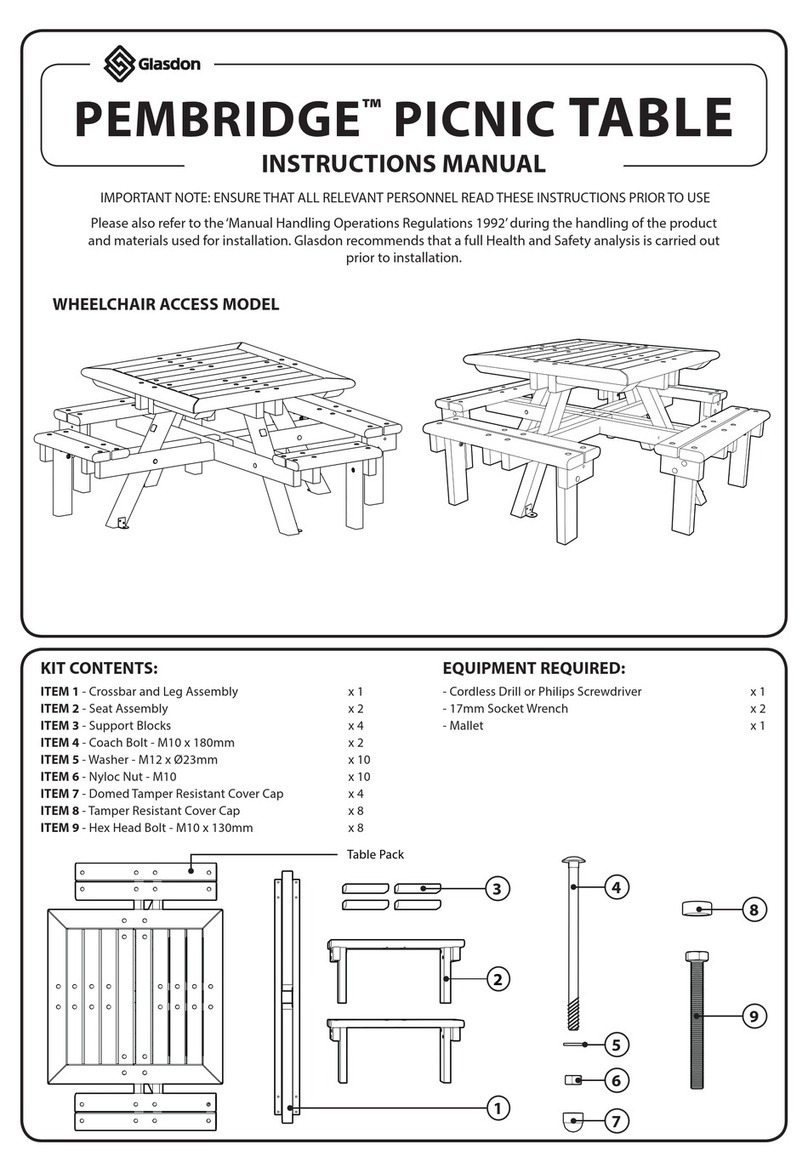 Glasdon PEMBRIDGE instruction manual