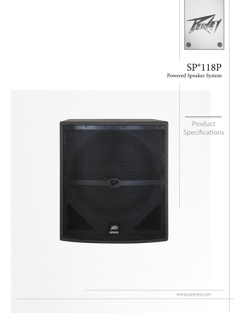 Peavey SP 118P Installation instructions