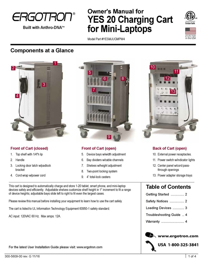 Ergotron Yes 20 User manual