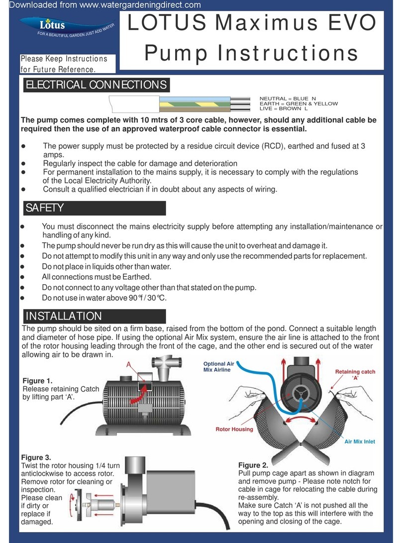 Lotus Maximus EVO Series instructions Lotus Maximus EVO Series instructions
