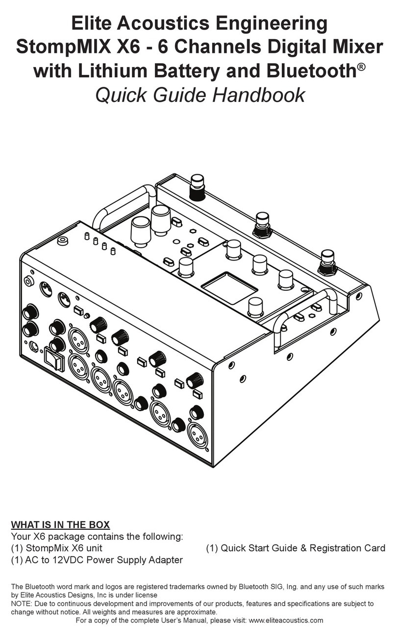 Elite Acoustics Engineering StompMIX X6 quick guide