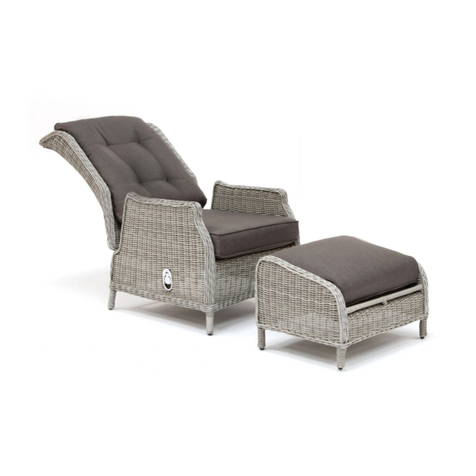 Kettler Classic Recliner with Footstool Installation and operation manual Kettler Classic Recliner with Footstool Installation and operation manual