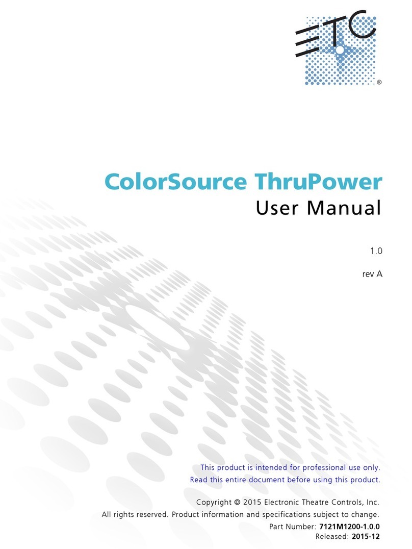 ETC ColorSource ThruPower Series user manual