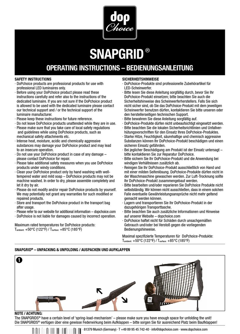 Dop Choice SNAPGRID User manual