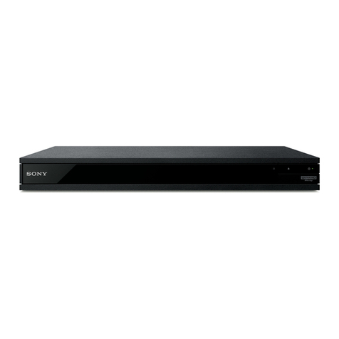 Sony Ultra HD Blu-Ray UBP-X800M2 operating instructions