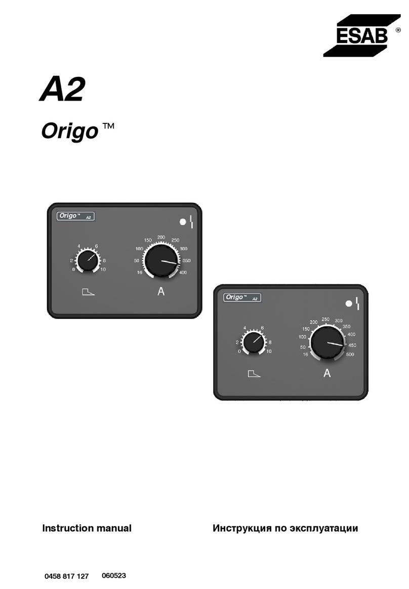ESAB Origo A2 instruction manual ESAB Origo A2 instruction manual
