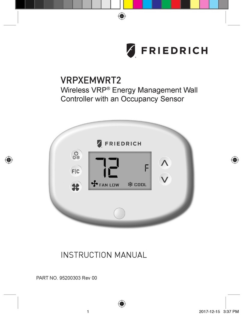Friedrich VRPXEMWRT2 instruction manual