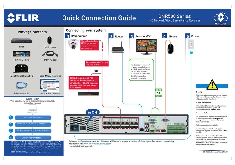 FLIR DNR500 Series Instruction Manual