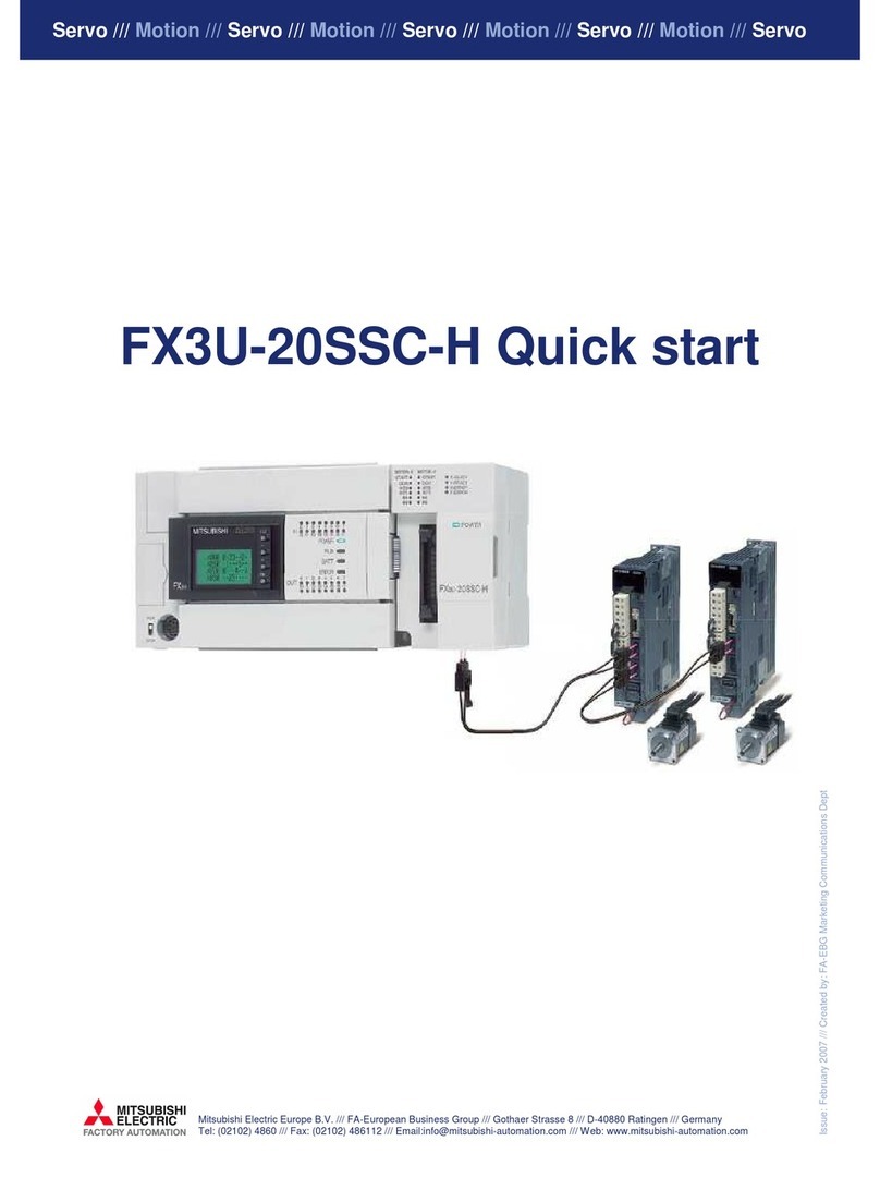 Mitsubishi FX3U-20SSC-H User manual