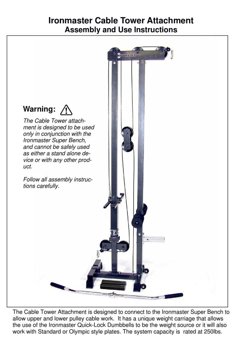 Ironmaster Cable Tower Assembly and use instructions