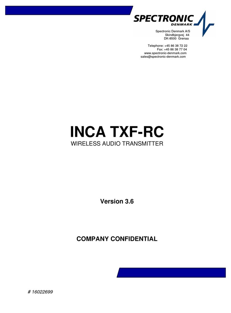 Spectronic INCA TXF-RC user guide