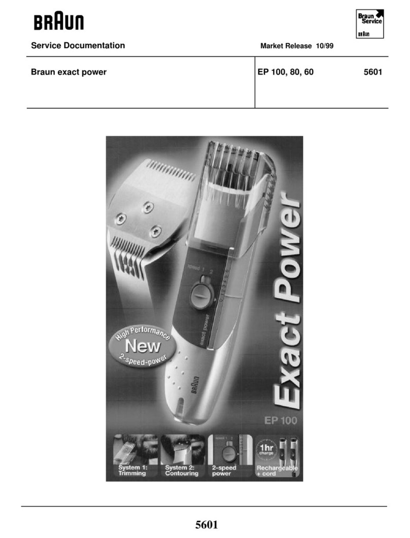 Braun Exact Power EP 100 Operator's manual