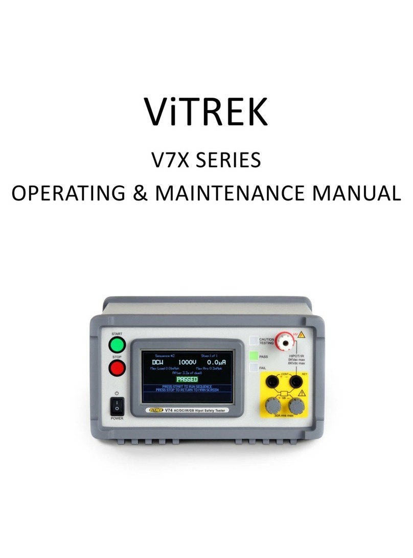 Vitrek V7 Series operating & maintenance manual