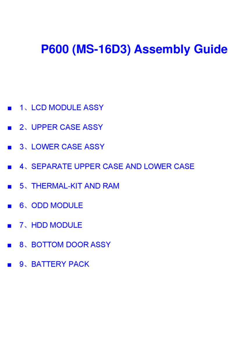 MSI MS-16D3 User manual MSI MS-16D3 User manual