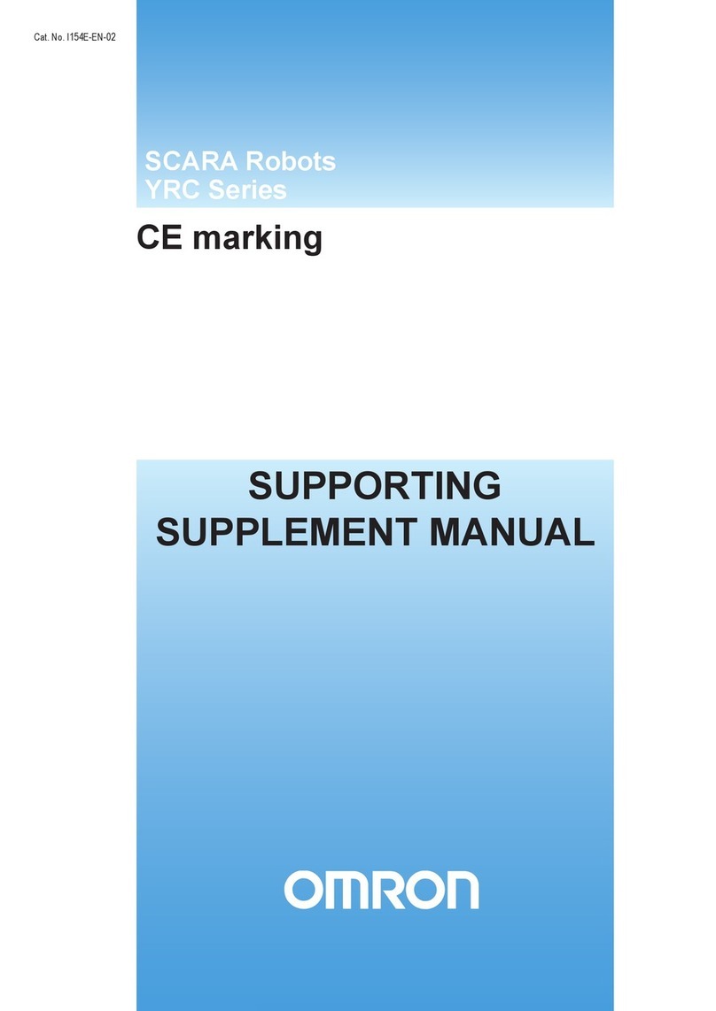 Omron SCARA YRC Series Owner's manual