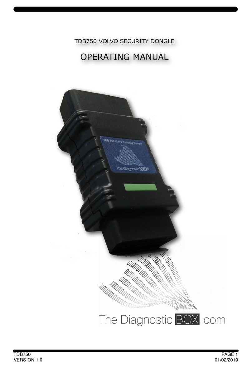 Diagnostic Box TDB750 operating manual